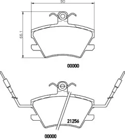 Комплект тормозных колодок, дисковый тормоз MINTEX купить