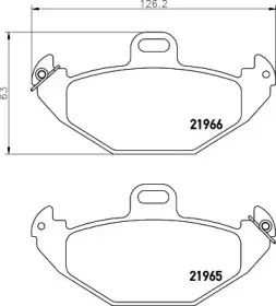 Комплект тормозных колодок, дисковый тормоз MINTEX купить