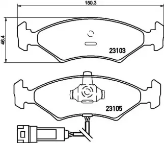Комплект тормозных колодок, дисковый тормоз MINTEX купить