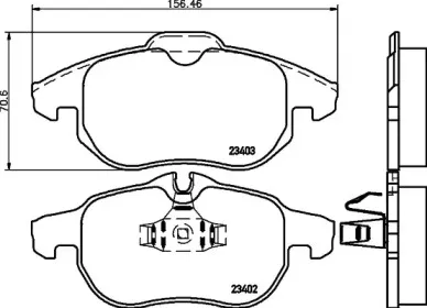 Комплект тормозных колодок, дисковый тормоз MINTEX купить