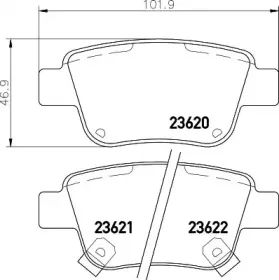 Комплект тормозных колодок, дисковый тормоз MINTEX купить