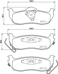 Комплект тормозных колодок, дисковый тормоз MINTEX купить