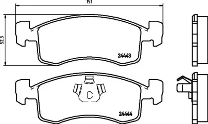 Комплект тормозных колодок, дисковый тормоз MINTEX купить