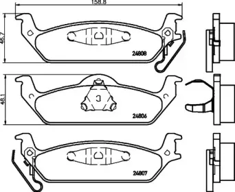 Комплект тормозных колодок, дисковый тормоз MINTEX купить