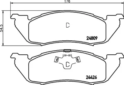 Комплект тормозных колодок, дисковый тормоз MINTEX купить