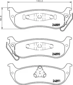 Комплект тормозных колодок, дисковый тормоз MINTEX купить