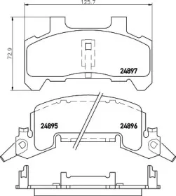 Комплект тормозных колодок, дисковый тормоз MINTEX купить