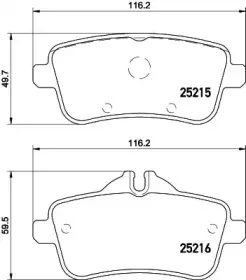 Комплект тормозных колодок, дисковый тормоз MINTEX купить