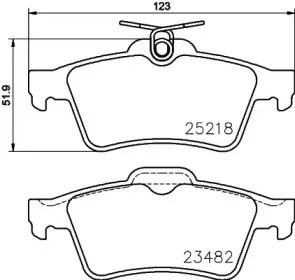 Комплект тормозных колодок, дисковый тормоз MINTEX купить