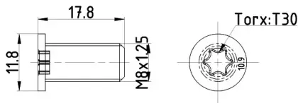 Болт, диск тормозного механизма MINTEX купить