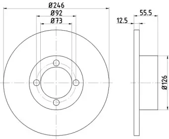 Тормозной диск MINTEX купить