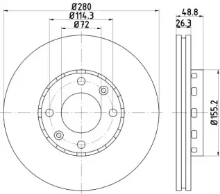 Тормозной диск MINTEX купить
