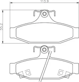 Комплект тормозных колодок, дисковый тормоз MINTEX купить
