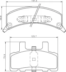 Комплект тормозных колодок, дисковый тормоз MINTEX купить