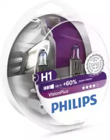 12258VPS2 (PHILIPS) H1 VisionPlus (+60%) 12V 55W P14,5s Set 2 pc. PHILIPS купить