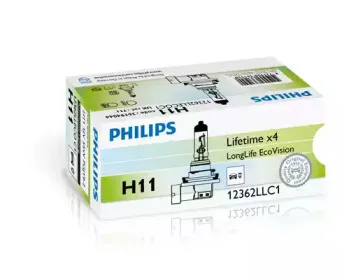 12362LLECOC1 (PHILIPS) H11 LongLife EcoVision 12V 55W PGJ19-2 PHILIPS купить