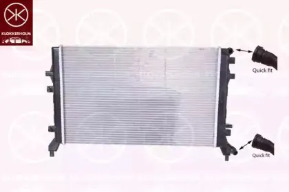 Радиатор, охлаждение двигателя KLOKKERHOLM купить