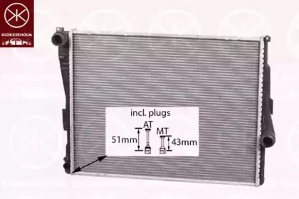 Радиатор, охлаждение двигателя KLOKKERHOLM купить