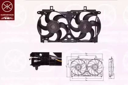 Вентилятор, охлаждение двигателя KLOKKERHOLM купить