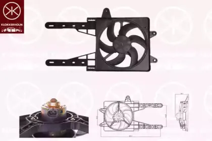Вентилятор, охлаждение двигателя KLOKKERHOLM купить