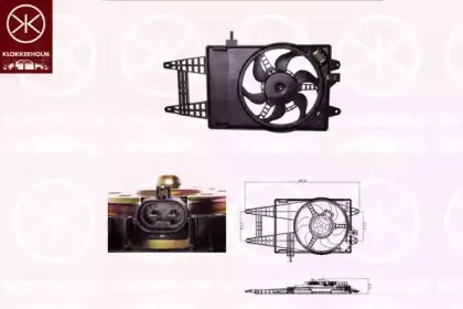 Вентилятор, охлаждение двигателя KLOKKERHOLM купить