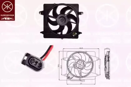 Вентилятор, охлаждение двигателя KLOKKERHOLM купить