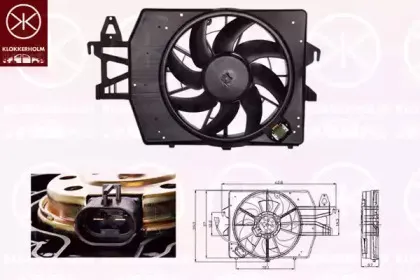 Вентилятор, охлаждение двигателя KLOKKERHOLM купить