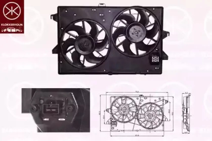 Вентилятор, охлаждение двигателя KLOKKERHOLM купить
