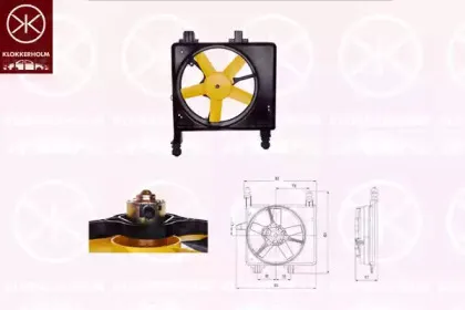 Вентилятор, охлаждение двигателя KLOKKERHOLM купить