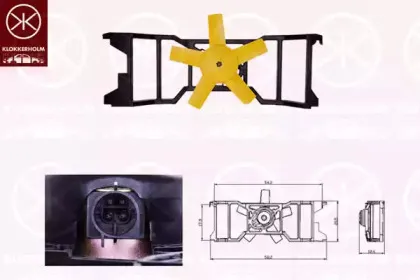 Вентилятор, охлаждение двигателя KLOKKERHOLM купить