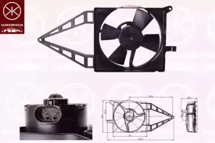 Вентилятор, охлаждение двигателя KLOKKERHOLM купить