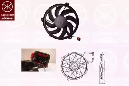 Вентилятор, охлаждение двигателя KLOKKERHOLM купить