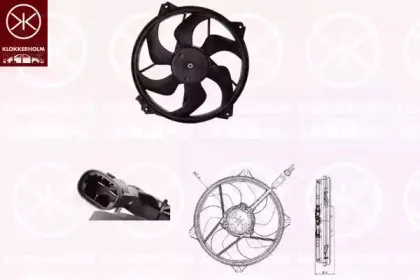 Вентилятор, охлаждение двигателя KLOKKERHOLM купить