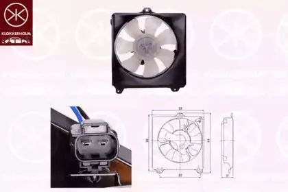 Вентилятор, охлаждение двигателя KLOKKERHOLM купить