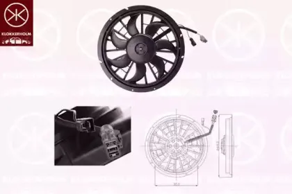 Вентилятор, охлаждение двигателя KLOKKERHOLM купить