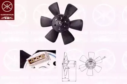 Вентилятор, охлаждение двигателя KLOKKERHOLM купить