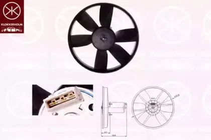 Вентилятор, охлаждение двигателя KLOKKERHOLM купить