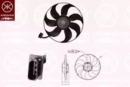 Вентилятор, охлаждение двигателя KLOKKERHOLM купить