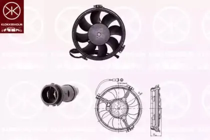 Вентилятор, охлаждение двигателя KLOKKERHOLM купить