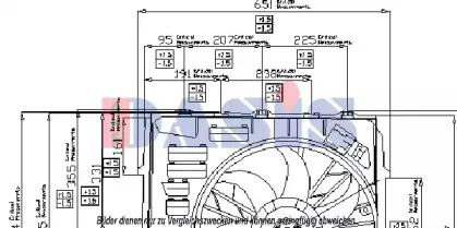 Вентилятор, охлаждение двигателя AKS DASIS купить