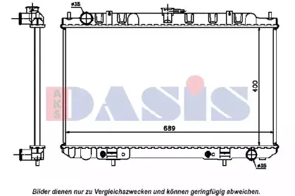 Радиатор, охлаждение двигателя AKS DASIS купить