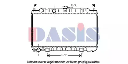Радиатор, охлаждение двигателя AKS DASIS купить