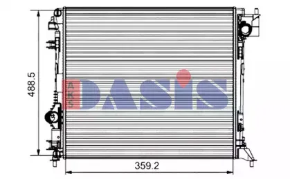 Радиатор, охлаждение двигателя AKS DASIS купить