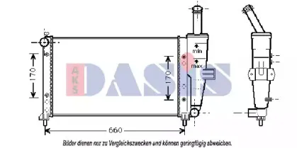 Радиатор, охлаждение двигателя AKS DASIS купить