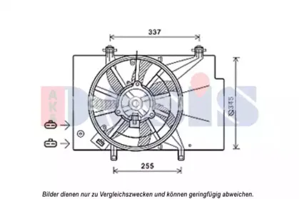 Вентилятор, охлаждение двигателя AKS DASIS купить