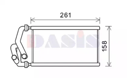 Теплообменник, отопление салона AKS DASIS купить