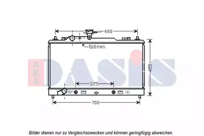 Радиатор, охлаждение двигателя AKS DASIS купить