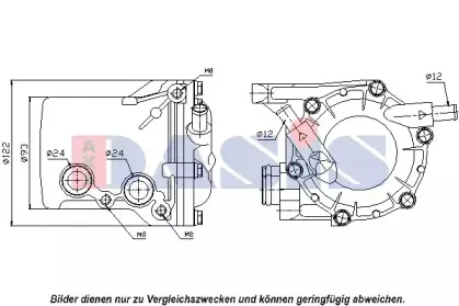 масляный радиатор, двигательное масло AKS DASIS купить