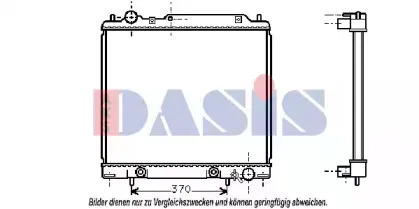 Радиатор, охлаждение двигателя AKS DASIS купить