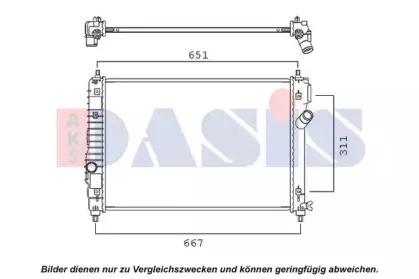 Радиатор, охлаждение двигателя AKS DASIS купить